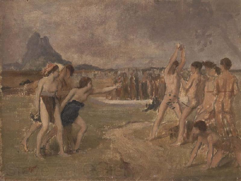Edgar Degas Study for Young Spartans Exercising Germany oil painting art
